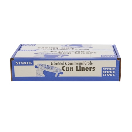 Stout By Envision LLDPE ProPerformance Coreless Bags 55 Gallon Bags Case of 100 bags, 100PK L3658K95